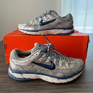 Nike P-6000 silver white and blue bowerman series size W7